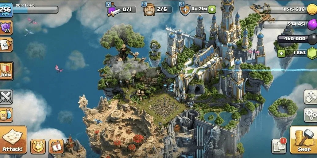 COC547 TH17 LEGENDARY DRAGON SCENERY ALLMAXED HERO EQUIPMENT MAXED STRONG TROOPS PETS 256 LEVEL (G)